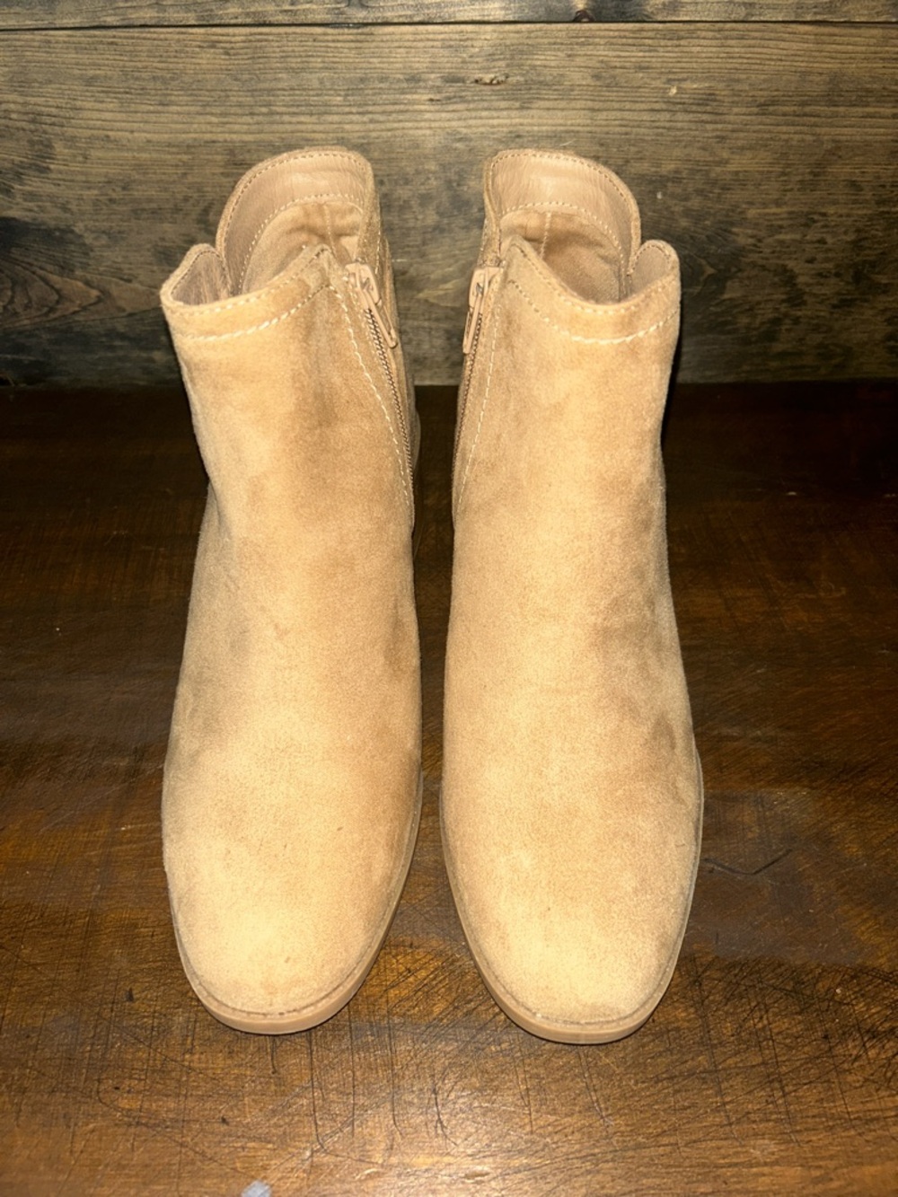 NWOT LC Lauren Conrad Suede Ankle Boots - Picture 2 of 9